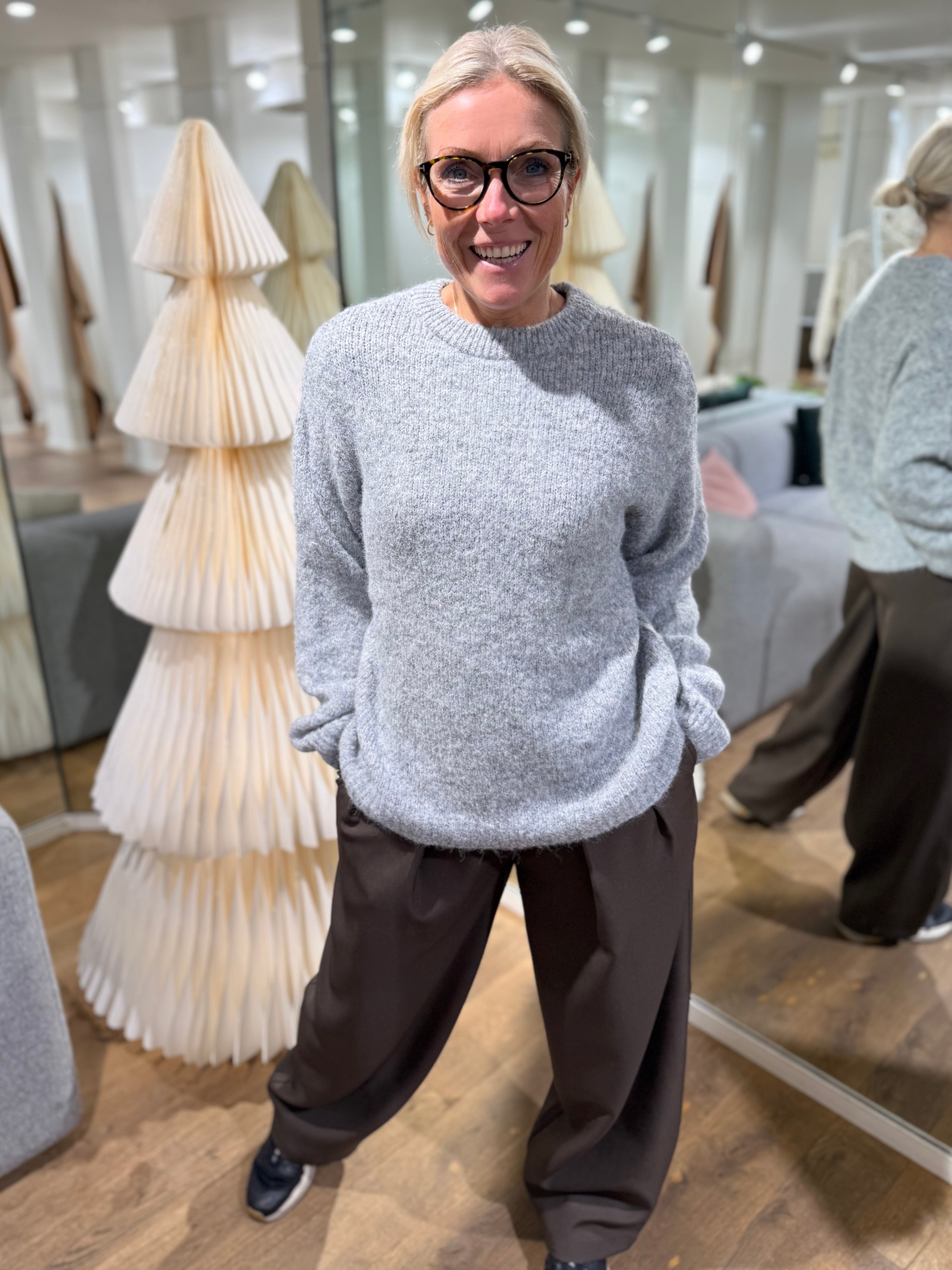 VMSORRENTO Pullover - Light Grey Melange